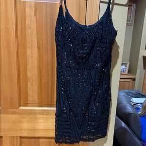Windsor Black Sequin Mini Dress